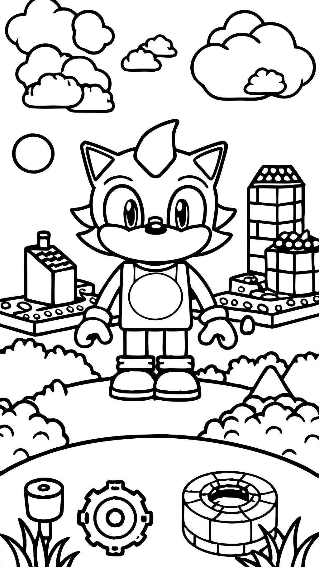 LEGO Sonic Coloring Pages